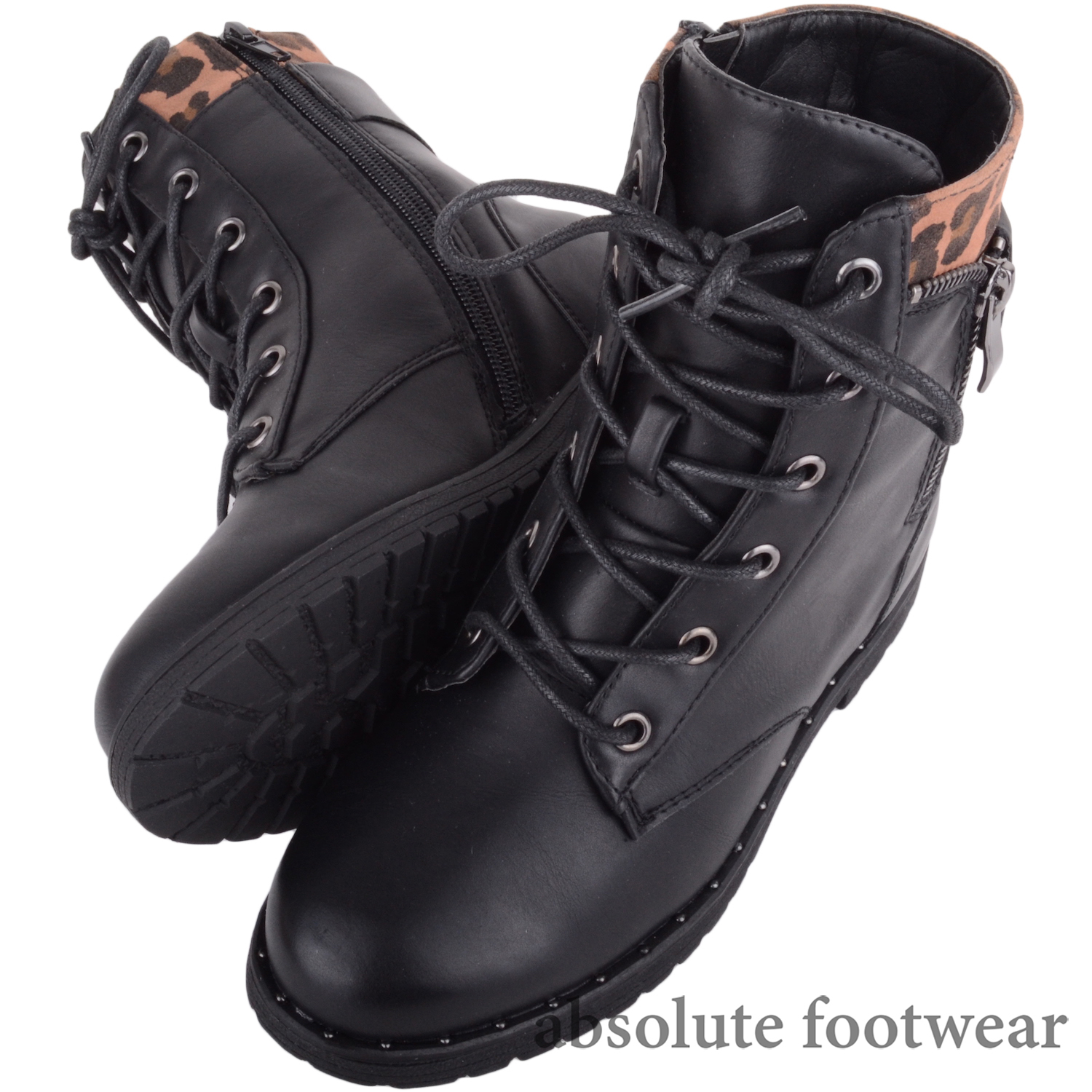 military style motorcycle boots