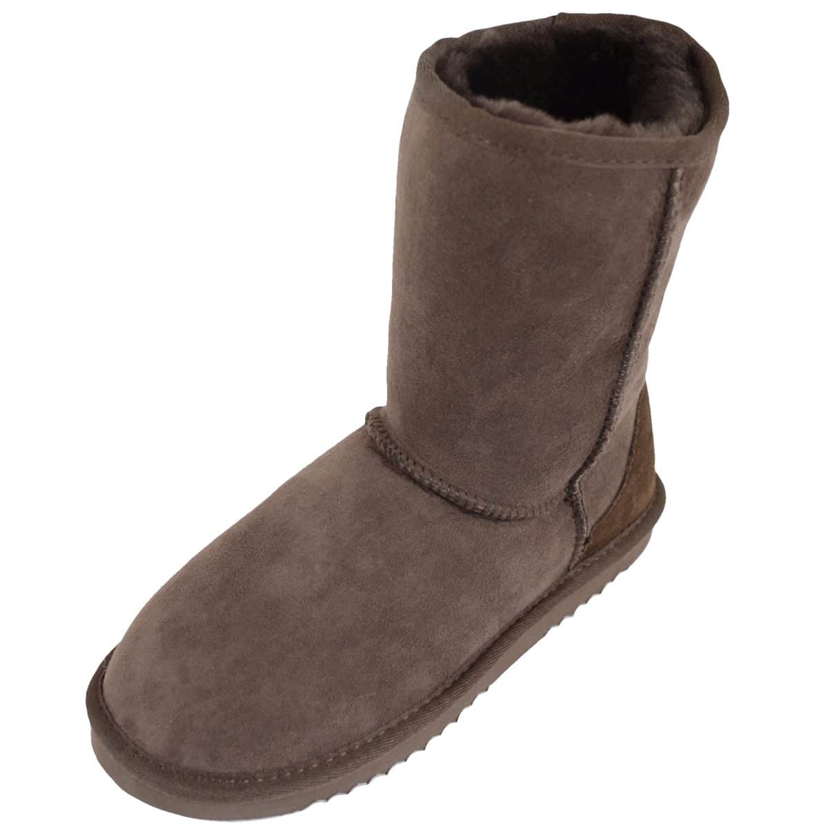 brown sheepskin boots