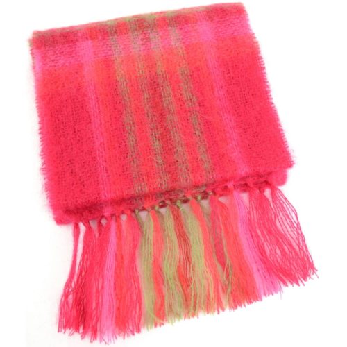 Mohair Scarf - Pinks