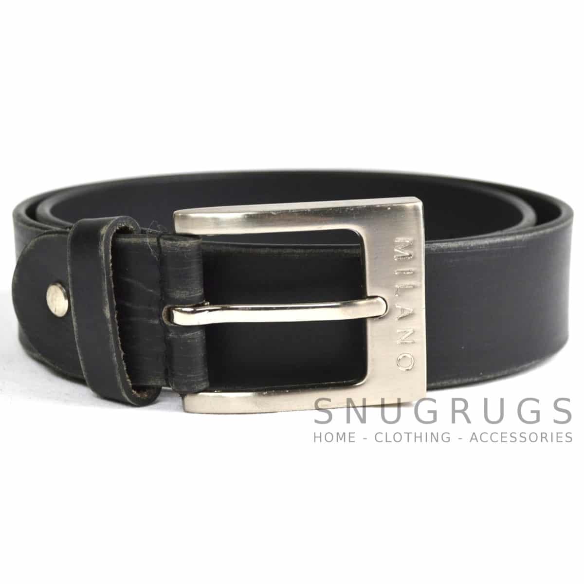 Full Leather 1.25" Milano Belt - Black
