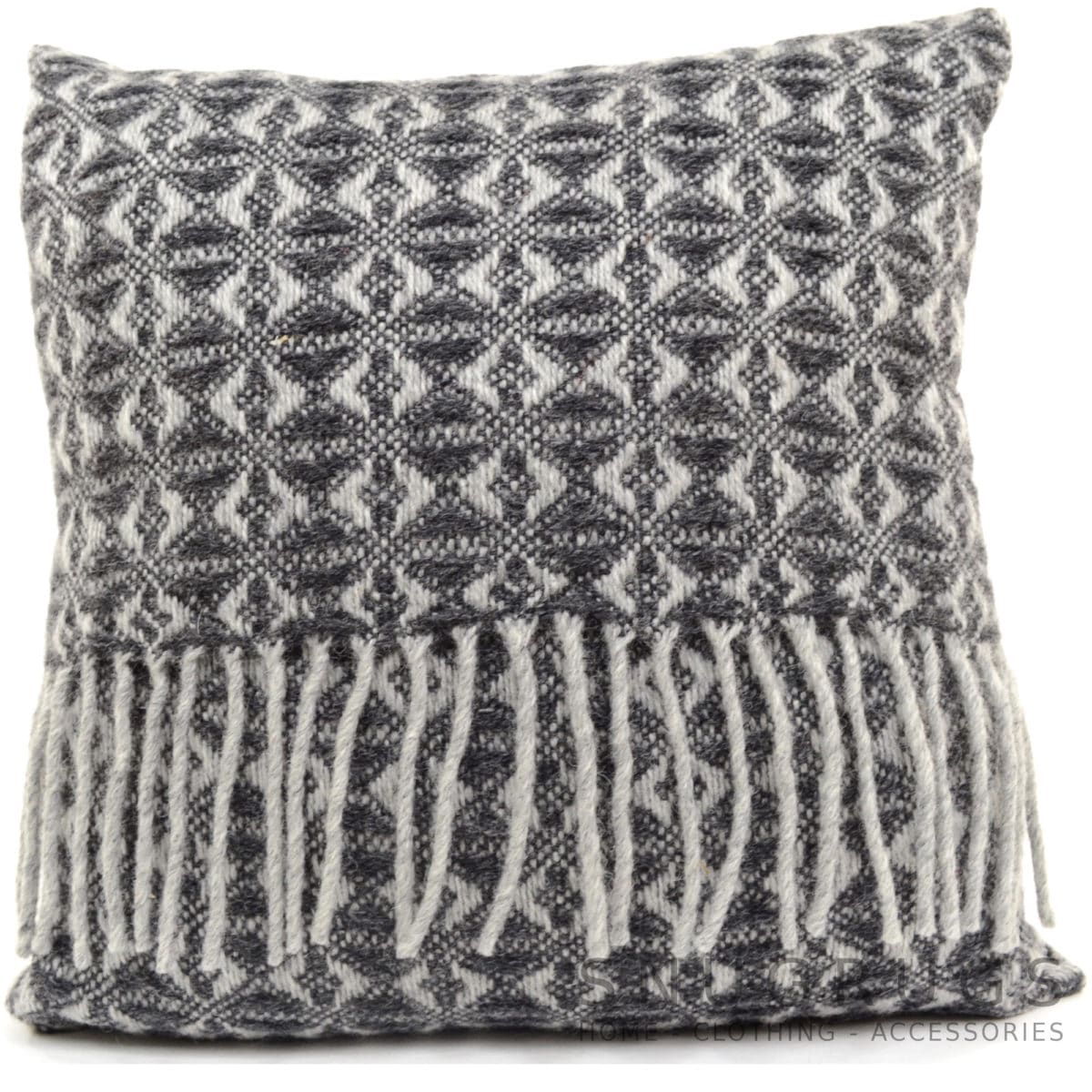 Cobweave Wool Cushion - Charcoal Grey