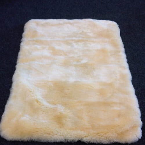 Quilted Sheepskin Cot Topper