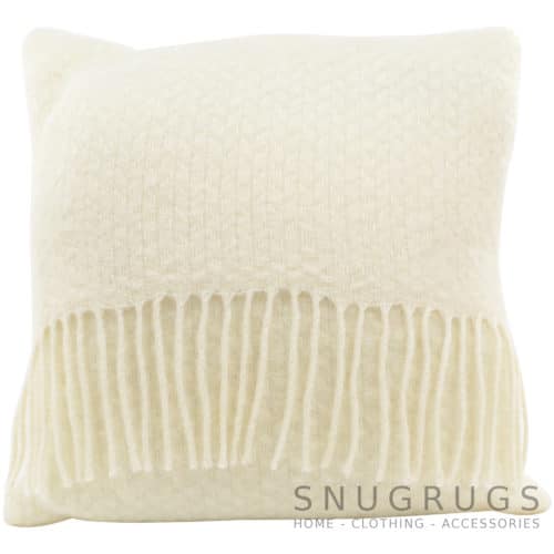 Wafer Wool Cushion - Cream