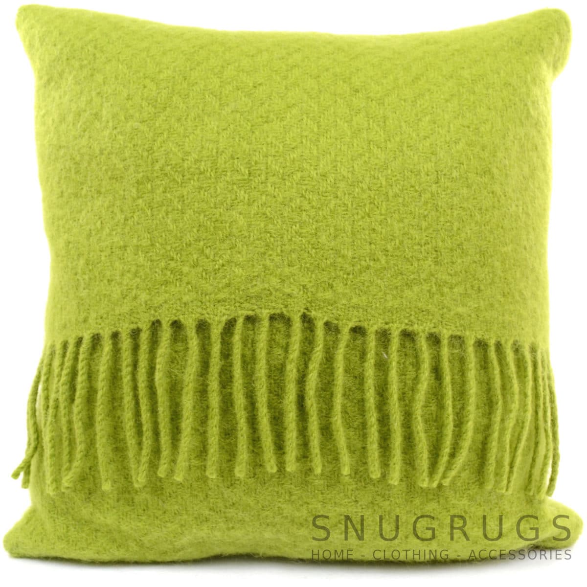 Wafer Wool Cushion - Grass Green