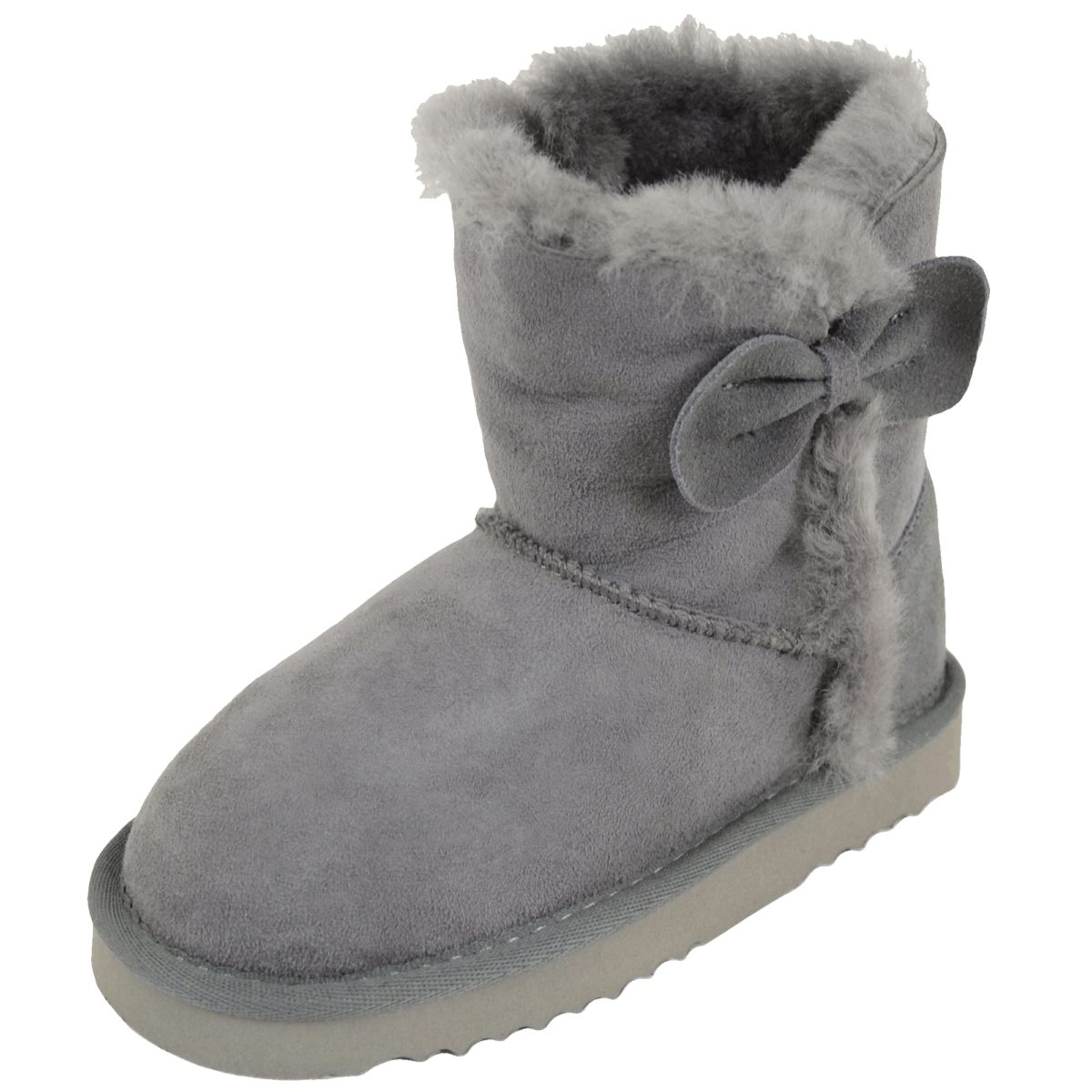 Snugrugs Childs Sheepskin Boots Grey