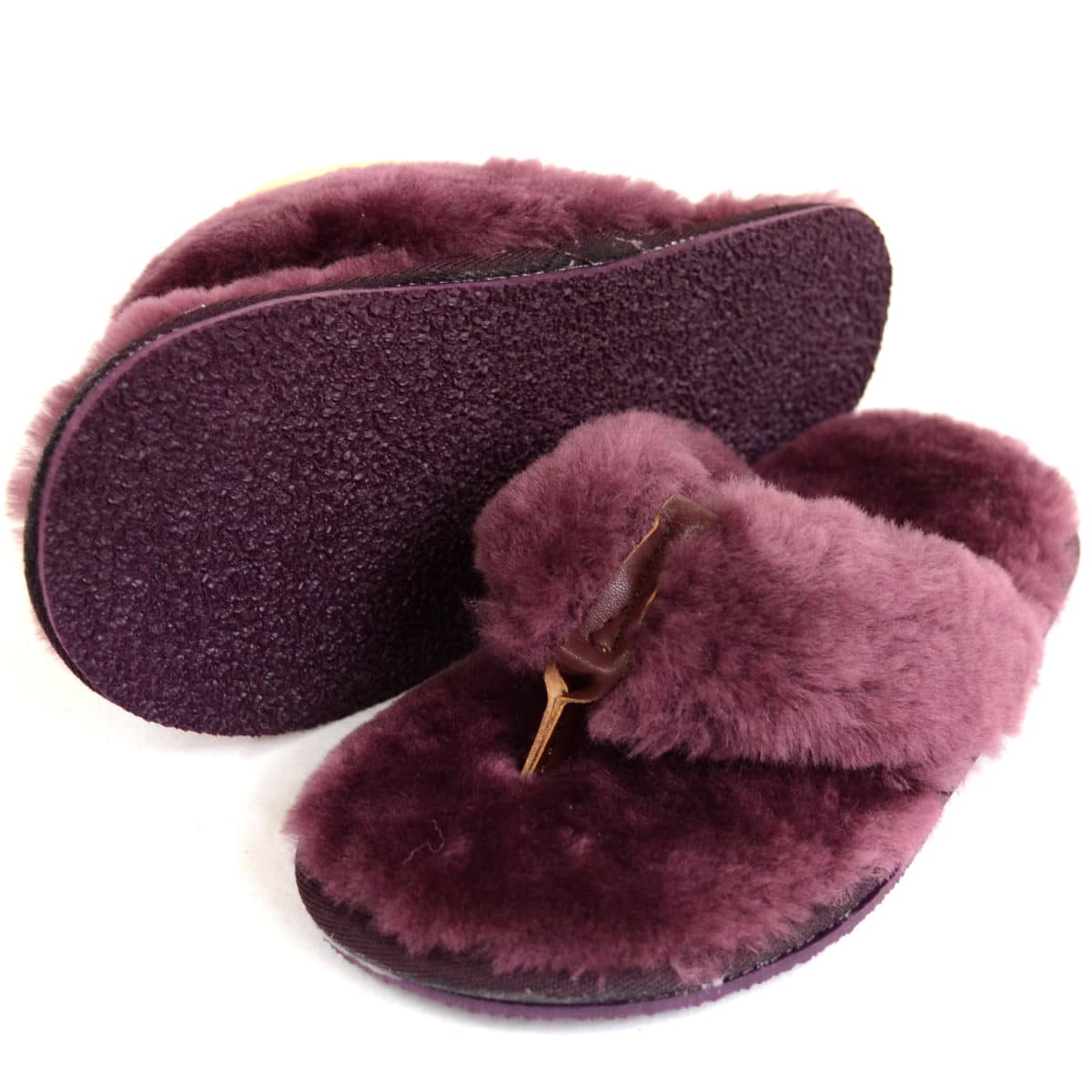 sheepskin flip flop slippers uk
