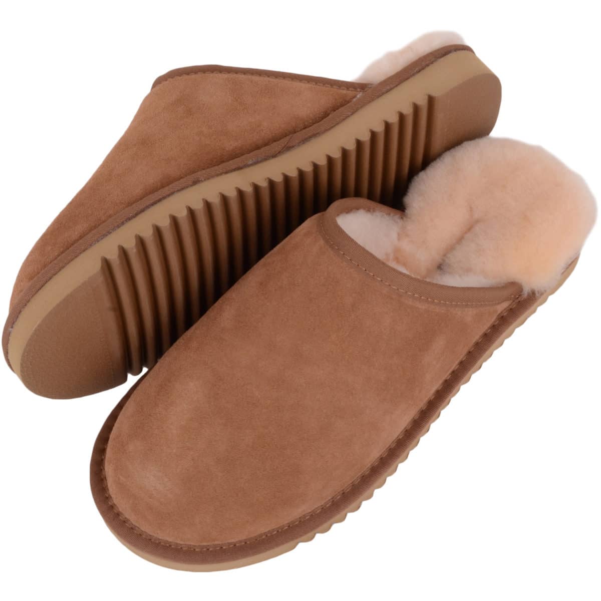 mule fur slippers