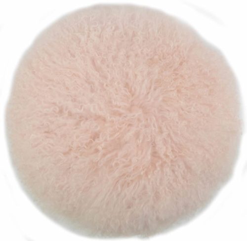 Snugrugs Mongolian Cushion – Round – Light Pink
