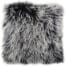 Snugrugs Mongolian Sheepskin Cushion 40cm x 40cm – Black/White