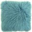 Snugrugs Mongolian Sheepskin Cushion 40cm x 40cm – Aqua Blue