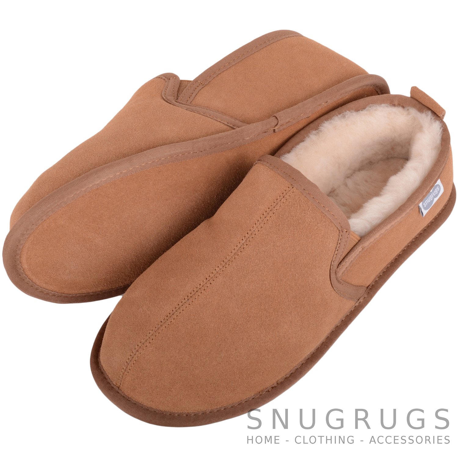 mens slippers MILANO grey suede