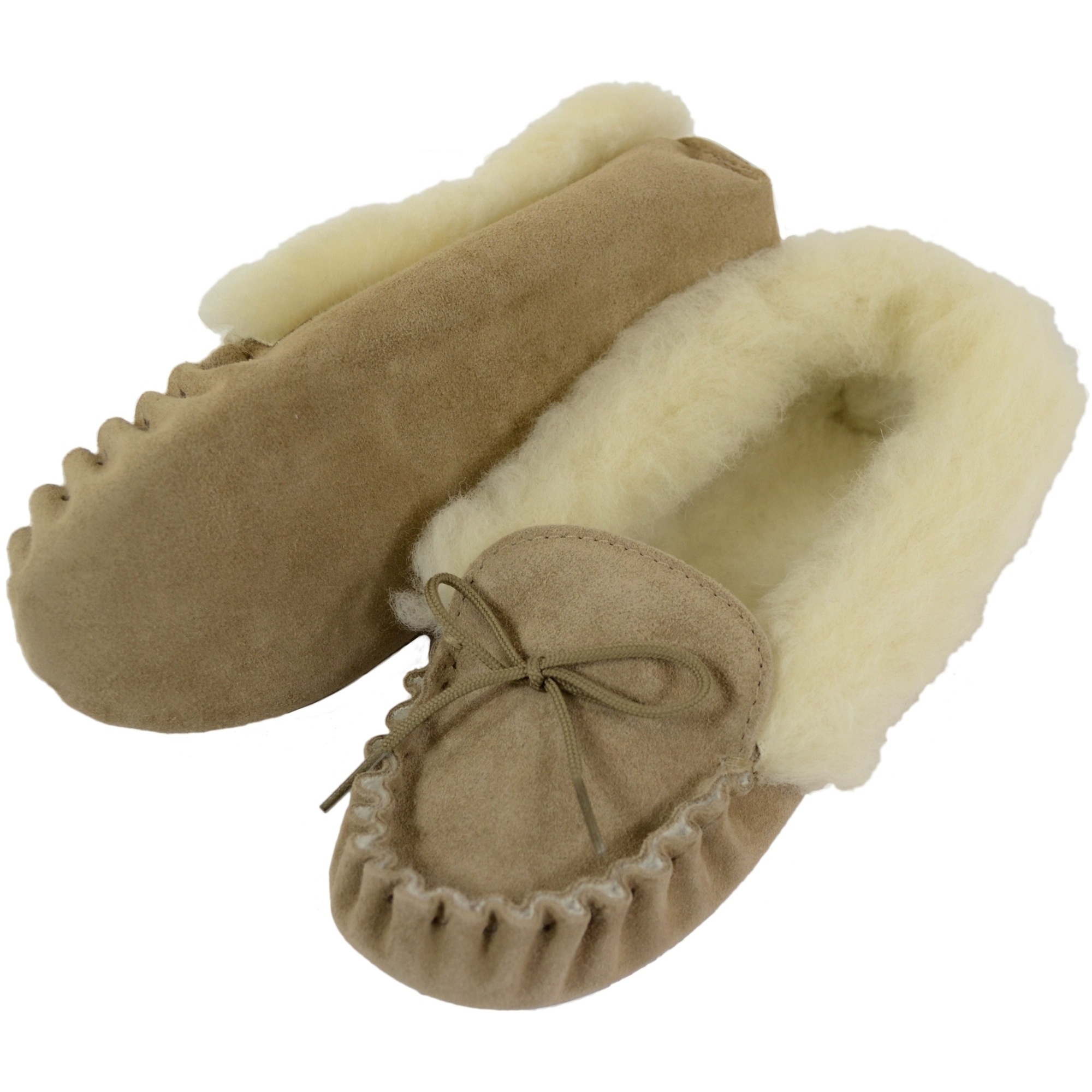 Sheepskin Slippers With Cuff in Chestnut: 09 - the Old Byre Showroom