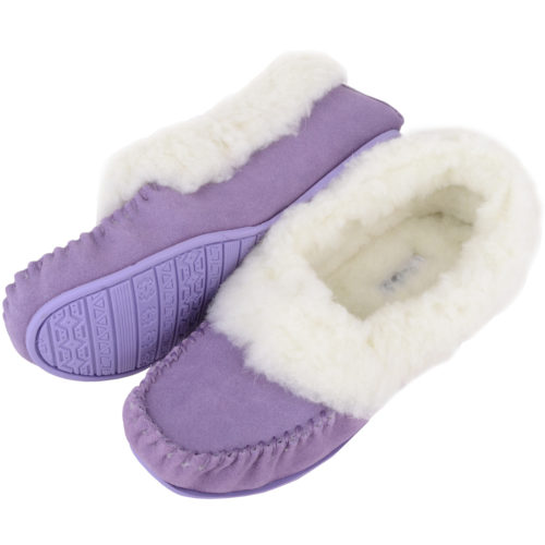 Snugrugs Layla - Luxury Wool Lined Slipper - Lilac