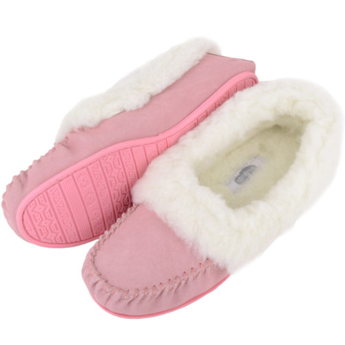 Snugrugs Layla - Luxury Wool Lined Slipper - Pink