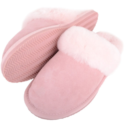 Snugrugs - Ladies Sheepskin Mule Slippers - Pink