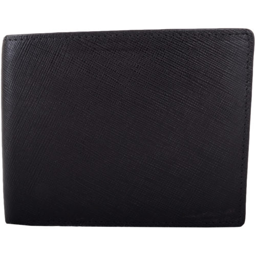 RFID Protected Leather Multi-Colour Wallet - Black/Red