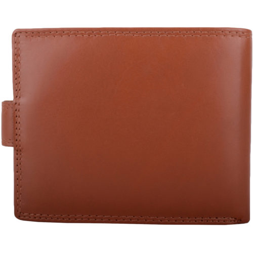 Soft Leather Bi-Fold RFID Protected Wallet - Tan