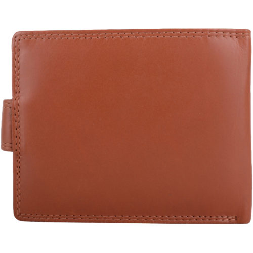 Leather Bi-Fold RFID Protected Wallet - Tan