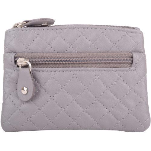 Soft Leather Quilted Detail Coin Purse - Heidi
