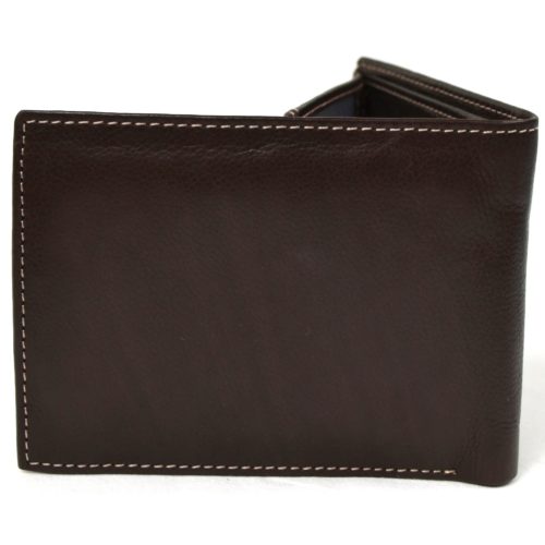 Genuine Leather Open Flap Wallet - Mark