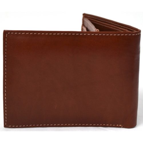 Genuine Leather Open Flap Wallet - Mark