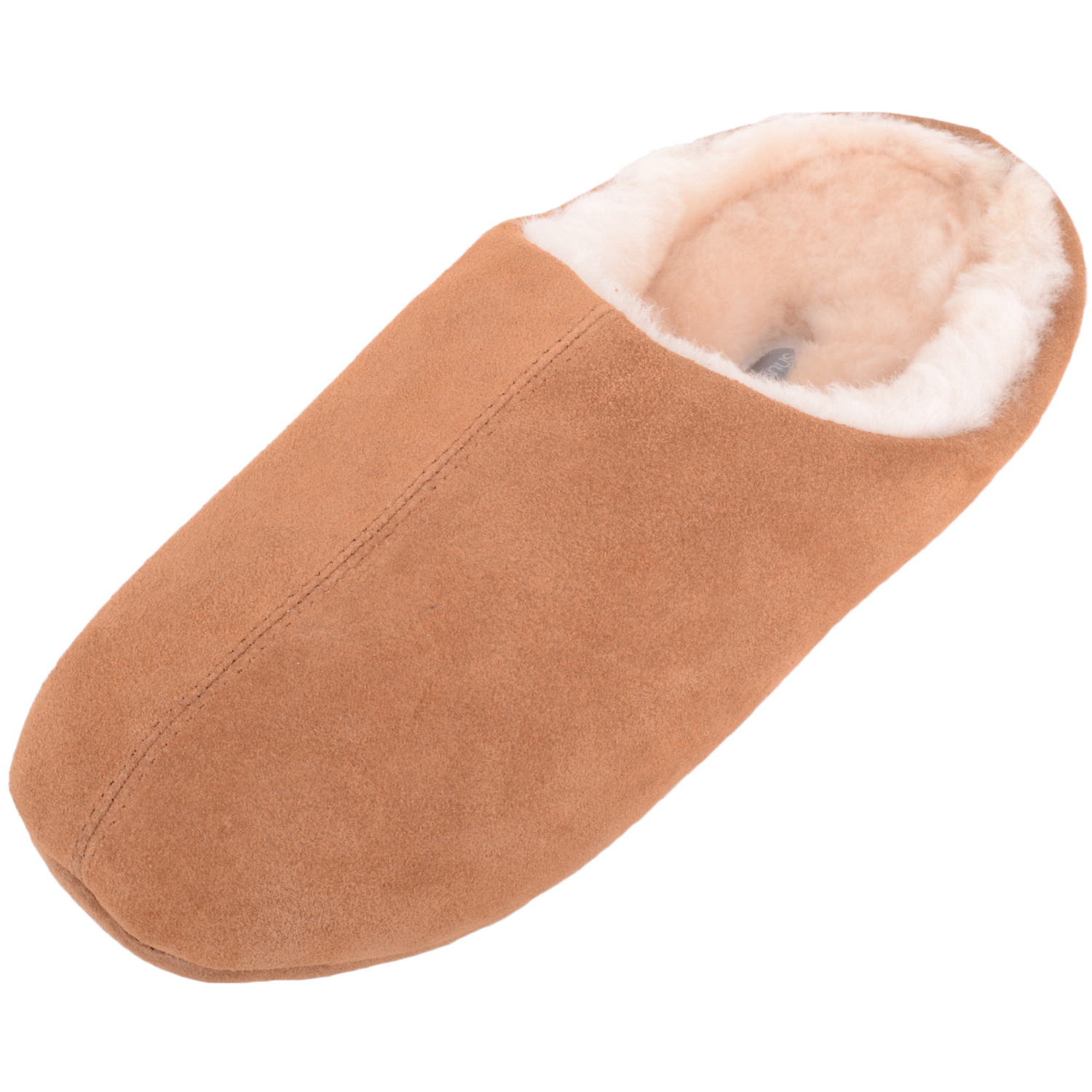 Lamo Sheepskin Women's Open Toe Wrap Slippers - Chestnut | DiabeticShoesHub