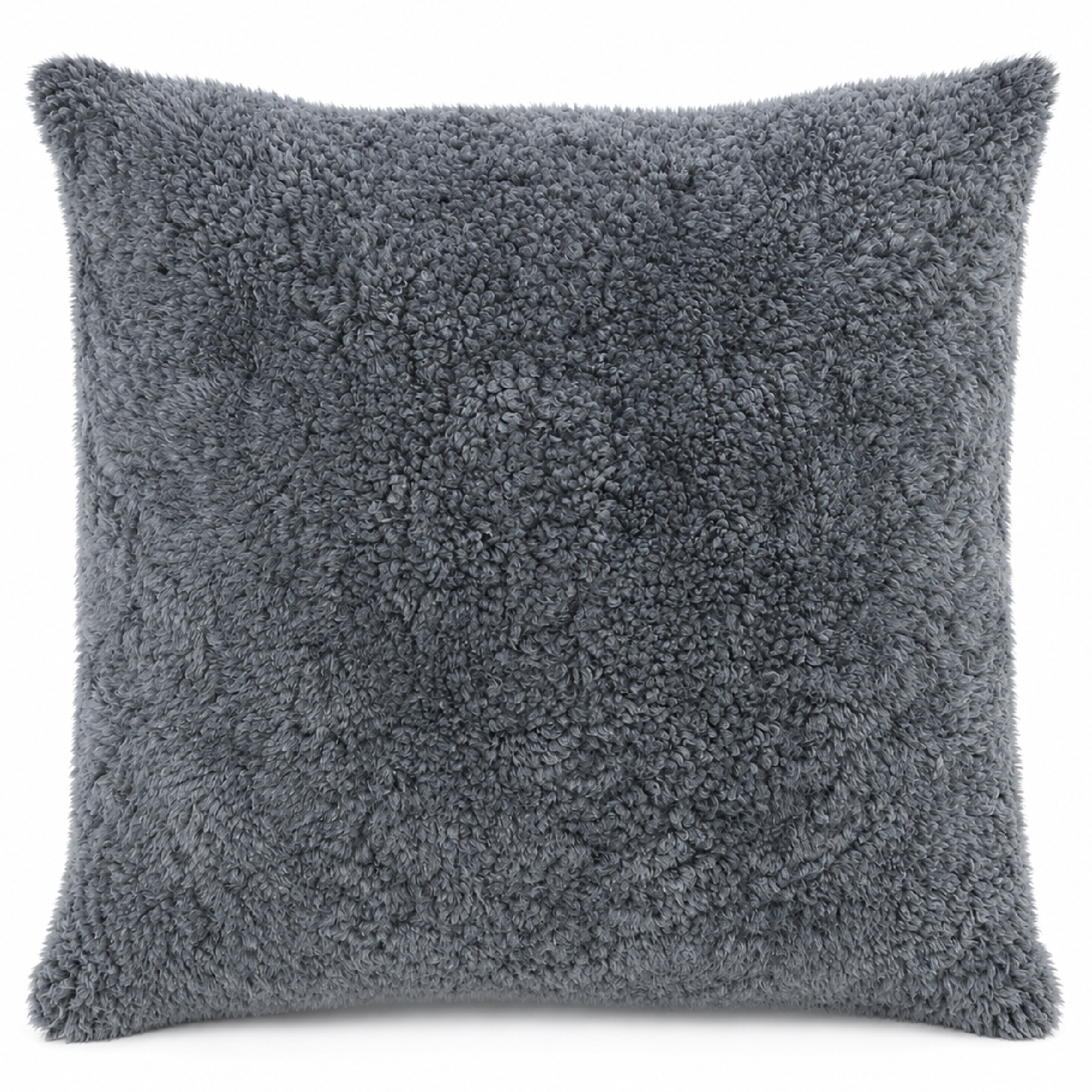 Sheepskin Curly Short Wool Cushion - Grey